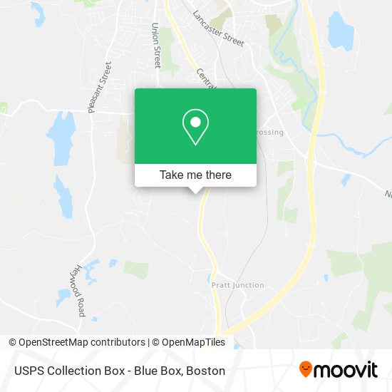 USPS Collection Box - Blue Box map