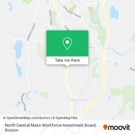 Mapa de North Central Mass Workforce Investment Board