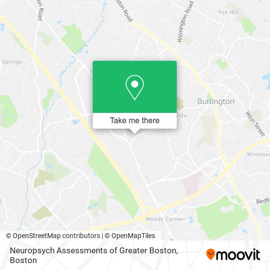 Mapa de Neuropsych Assessments of Greater Boston