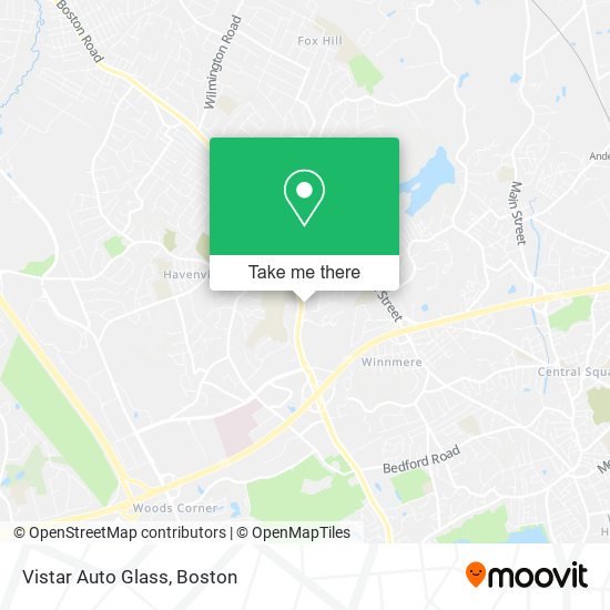 Mapa de Vistar Auto Glass