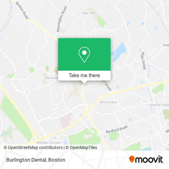 Mapa de Burlington Dental