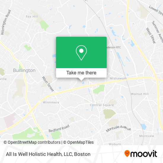 Mapa de All Is Well Holistic Health, LLC