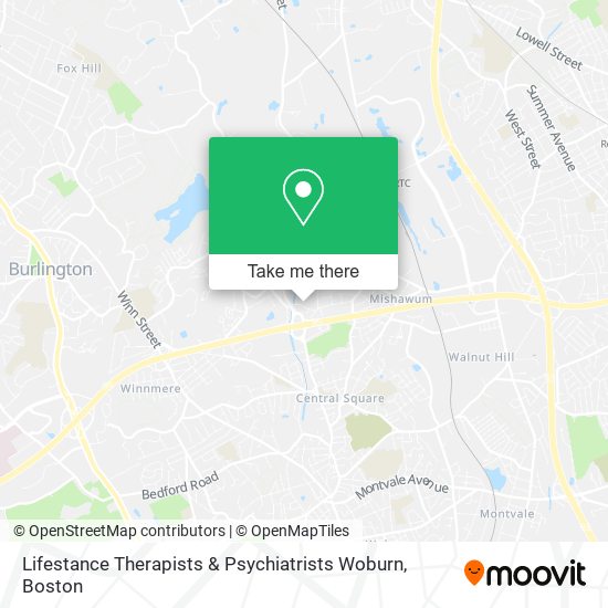 Lifestance Therapists & Psychiatrists Woburn map
