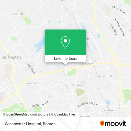 Winchester Hospital map