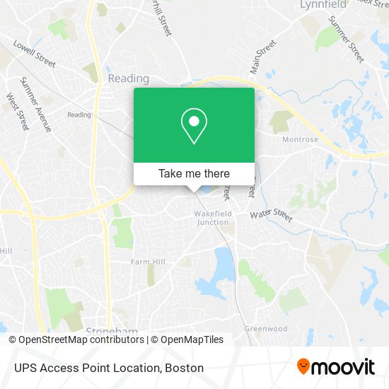 UPS Access Point Location map