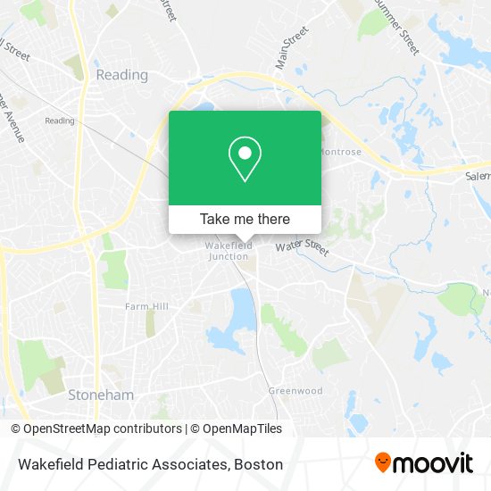Mapa de Wakefield Pediatric Associates