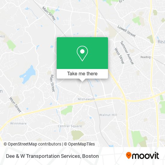 Dee & W Transportation Services map