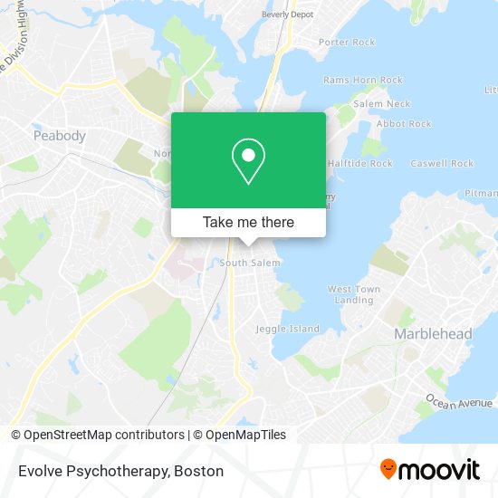 Evolve Psychotherapy map