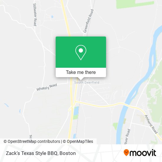 Zack's Texas Style BBQ map