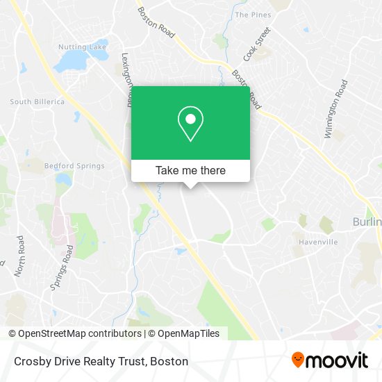 Mapa de Crosby Drive Realty Trust