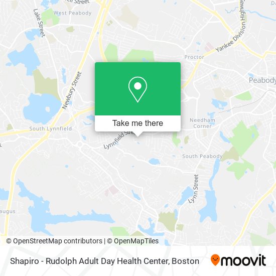 Mapa de Shapiro - Rudolph Adult Day Health Center