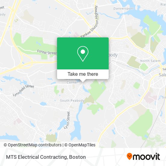 MTS Electrical Contracting map