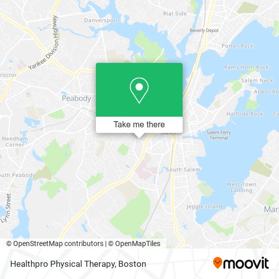 Healthpro Physical Therapy map