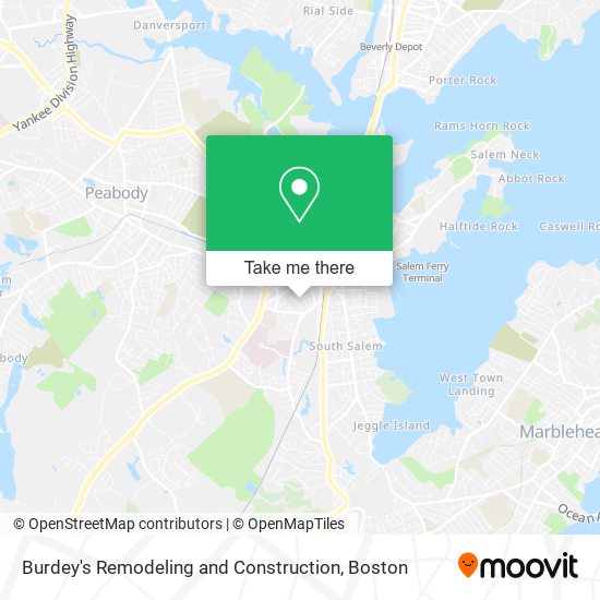 Burdey's Remodeling and Construction map