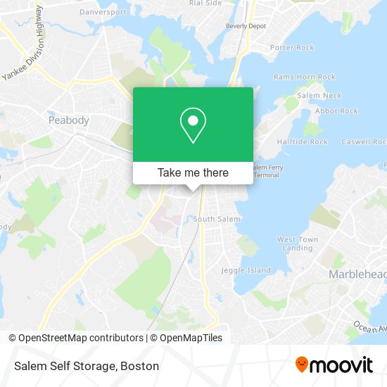 Salem Self Storage map