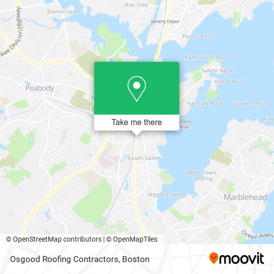 Osgood Roofing Contractors map