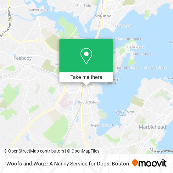 Woofs and Wagz- A Nanny Service for Dogs map