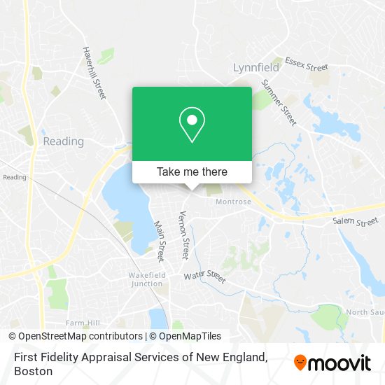 Mapa de First Fidelity Appraisal Services of New England