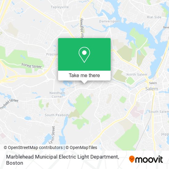 Marblehead Municipal Electric Light Department map