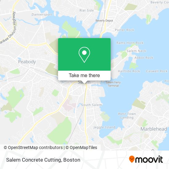 Salem Concrete Cutting map