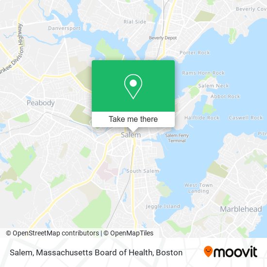 Salem, Massachusetts Board of Health map