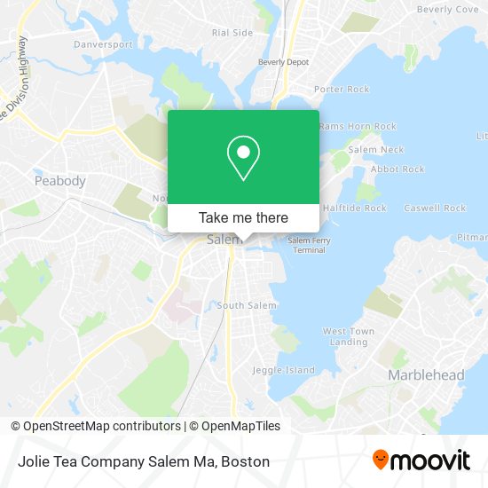 Mapa de Jolie Tea Company Salem Ma