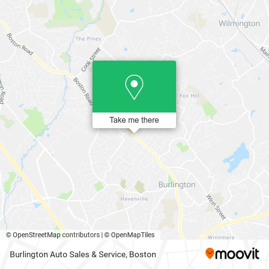 Mapa de Burlington Auto Sales & Service