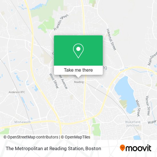 The Metropolitan at Reading Station map