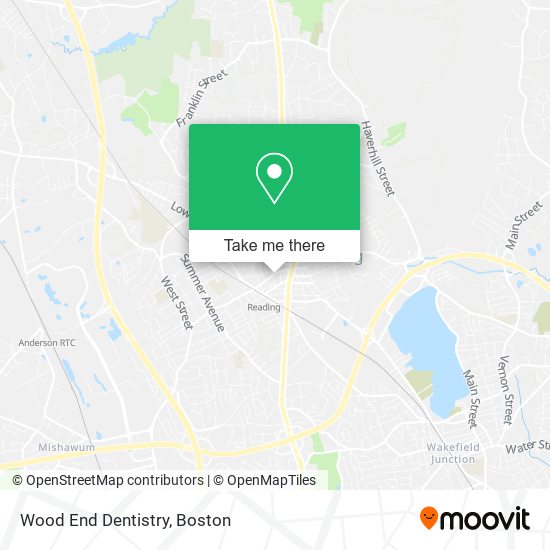 Mapa de Wood End Dentistry