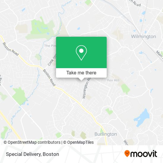 Special Delivery map