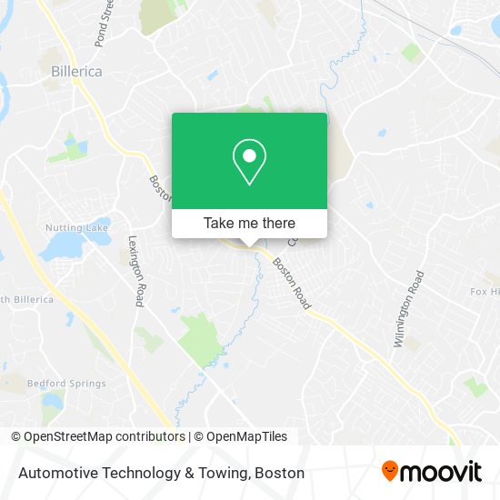 Automotive Technology & Towing map