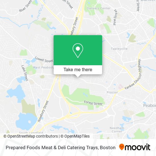 Mapa de Prepared Foods Meat & Deli Catering Trays