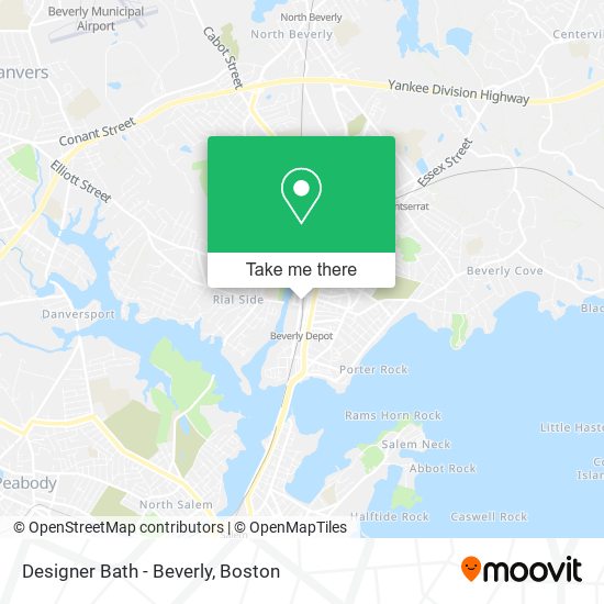 Designer Bath - Beverly map