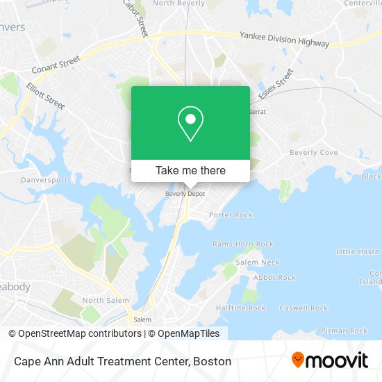 Cape Ann Adult Treatment Center map