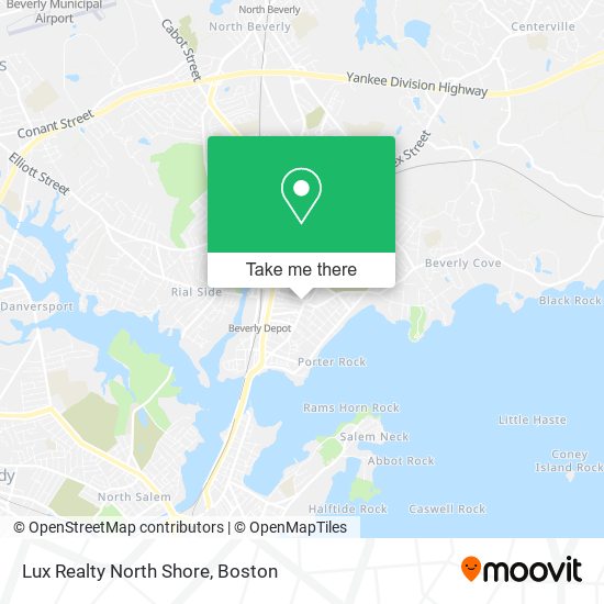 Lux Realty North Shore map