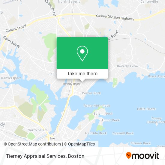 Tierney Appraisal Services map