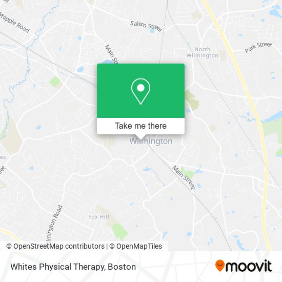 Mapa de Whites Physical Therapy