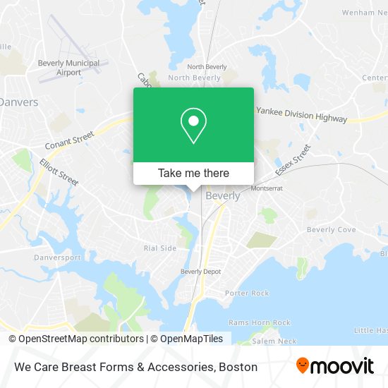 We Care Breast Forms & Accessories map
