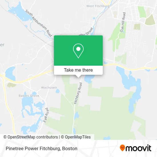 Pinetree Power Fitchburg map