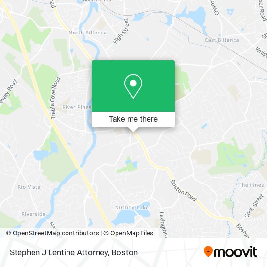 Stephen J Lentine Attorney map