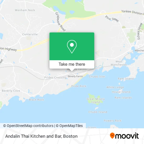 Mapa de Andalin Thai Kitchen and Bar