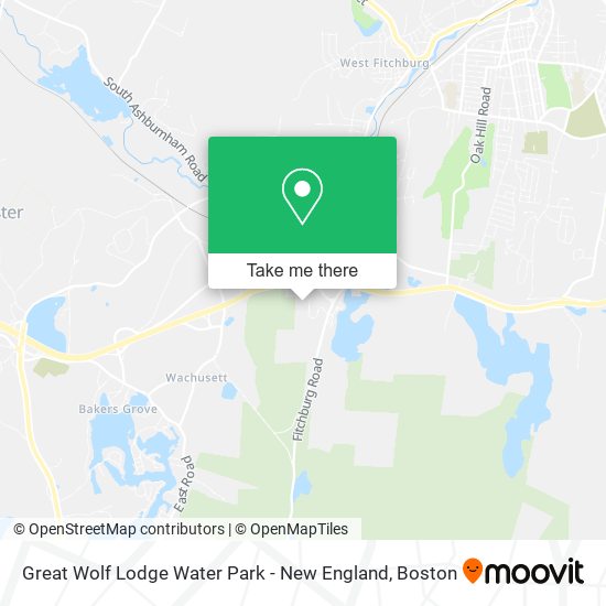 Mapa de Great Wolf Lodge Water Park - New England