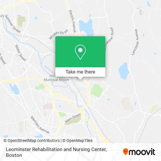 Mapa de Leominster Rehabilitation and Nursing Center