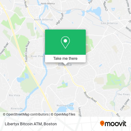 Mapa de Libertyx Bitcoin ATM