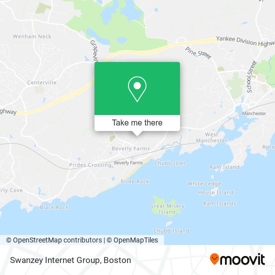 Mapa de Swanzey Internet Group