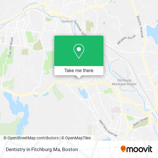 Dentistry in Fitchburg Ma map