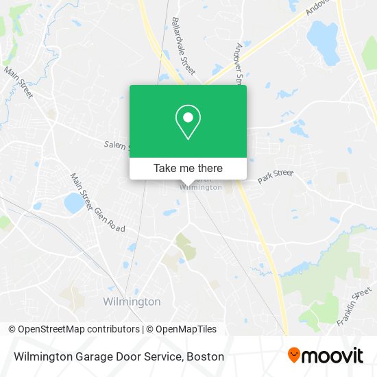 Mapa de Wilmington Garage Door Service