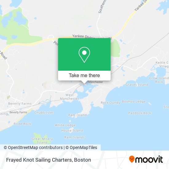 Frayed Knot Sailing Charters map