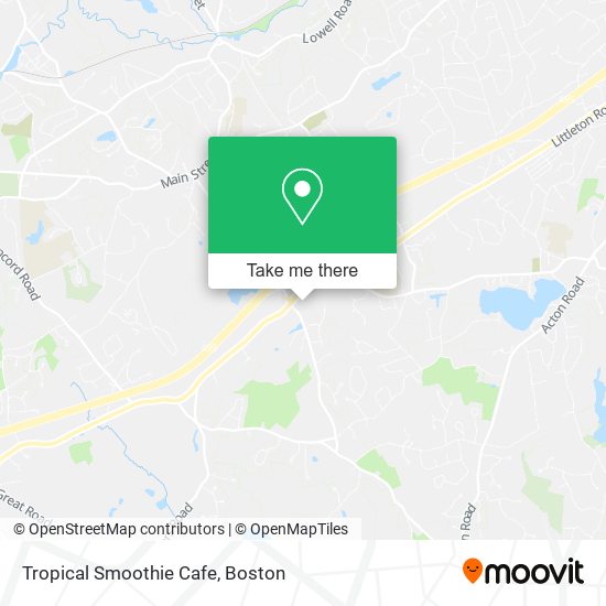 Tropical Smoothie Cafe map