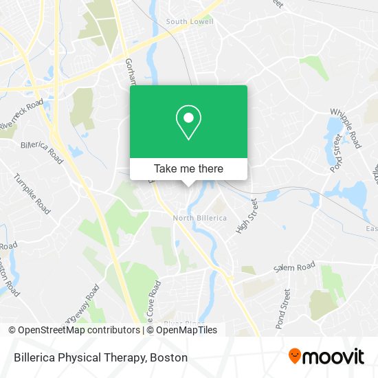 Mapa de Billerica Physical Therapy